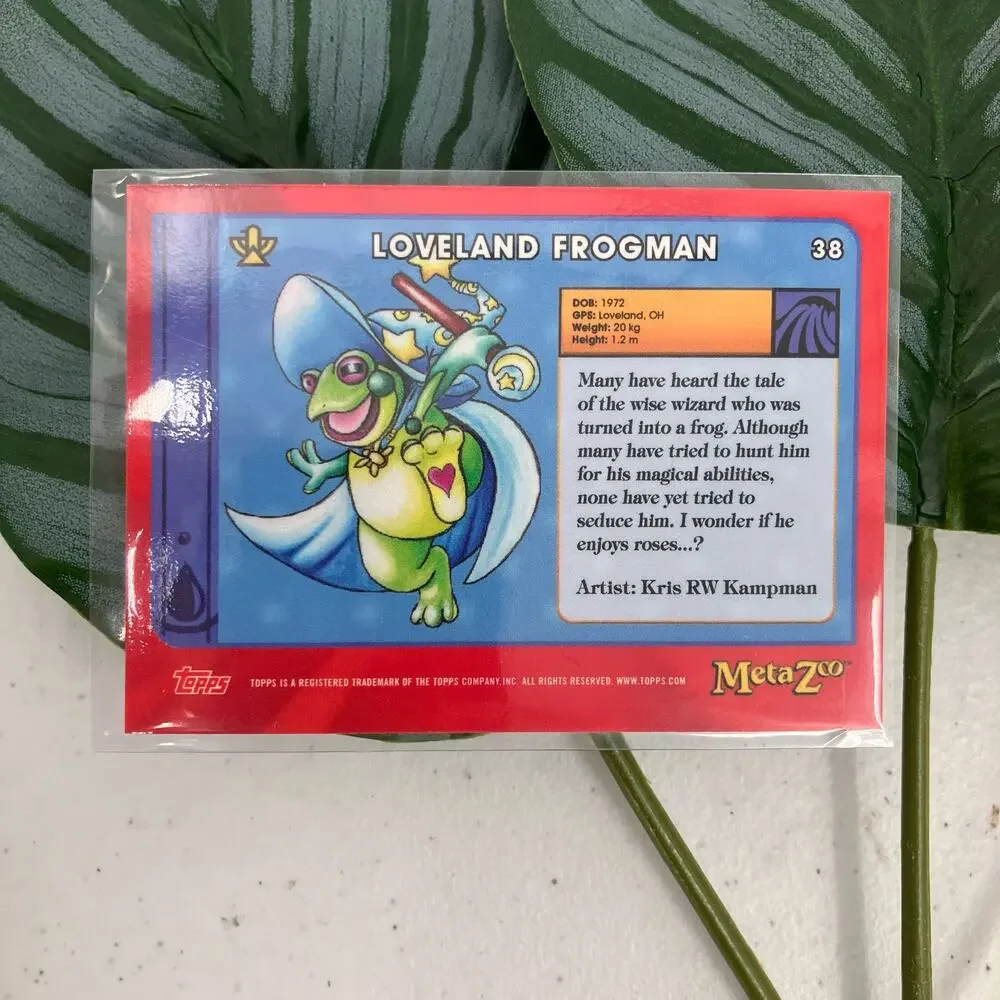 Topps MetaZoo Cryptid Nation Series 0 Gold Loveland Frogman 38 Trading Game Card